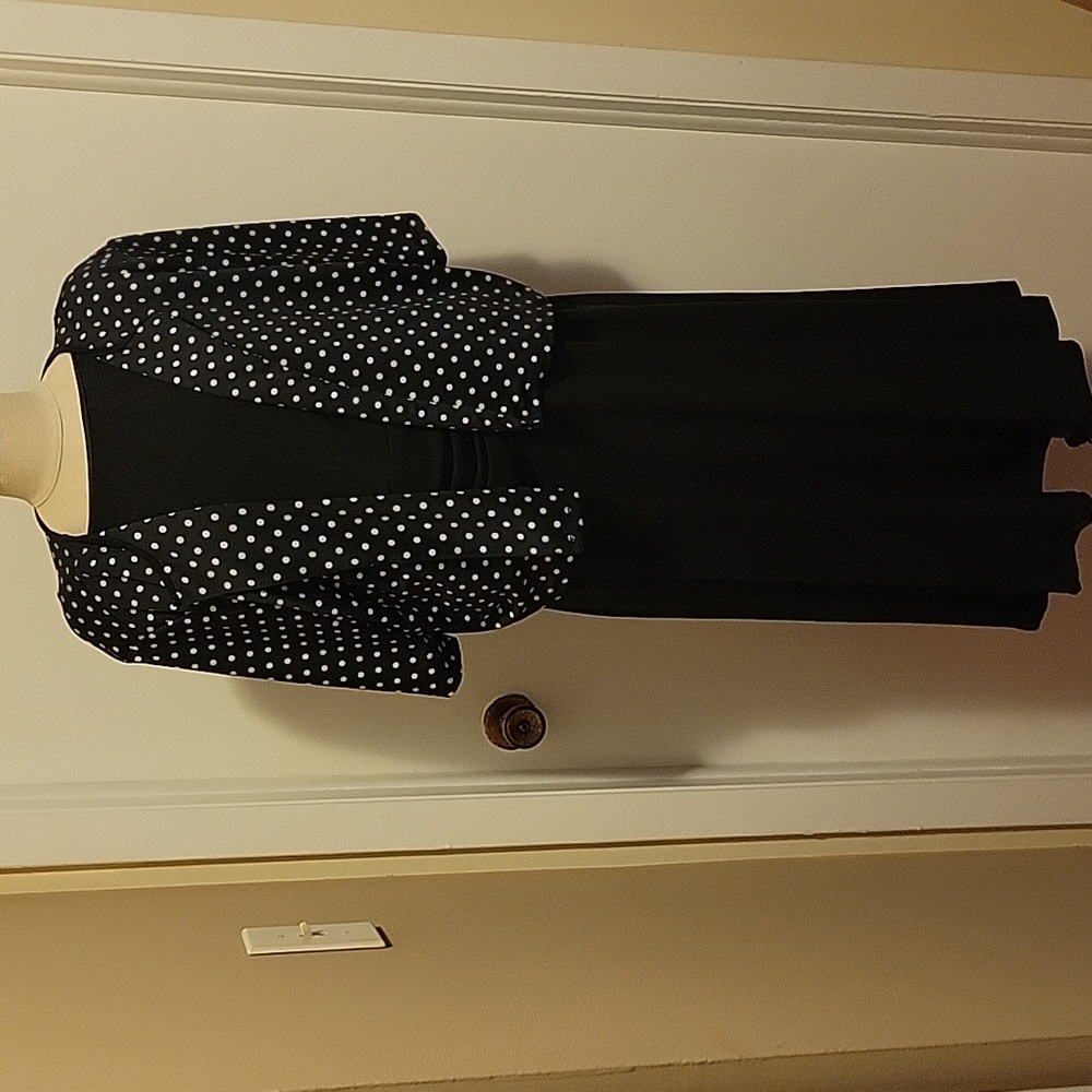 True Envy 2 Piece Polka Dot Jacket and Dress Set